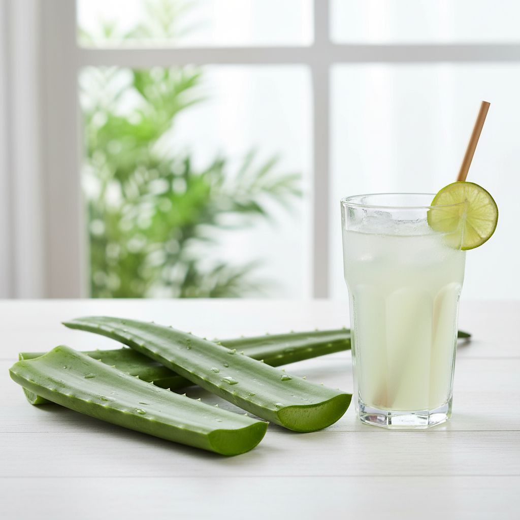 Aloe vera leaves